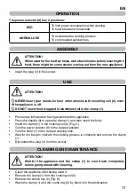 Preview for 13 page of Imetec G3701 Operating Instructions Manual