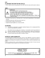 Предварительный просмотр 13 страницы Imetec G4301 Instructions For Use Manual