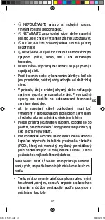 Preview for 69 page of Imetec G5602 Instructions For Use Manual