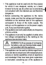 Preview for 21 page of Imetec GK608 Operating Instructions Manual