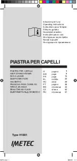 Imetec H1801 Operating Instructions Manual preview