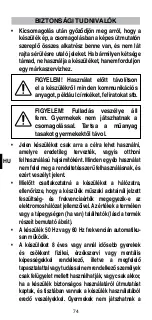 Preview for 76 page of Imetec H6503 Instructions For Use Manual