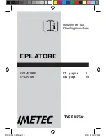 Preview for 2 page of Imetec H7501 Operating Instructions Manual