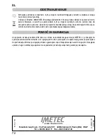 Preview for 74 page of Imetec L1601 Instructions For Use Manual