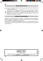 Preview for 32 page of Imetec L1701 Operating Instructions Manual