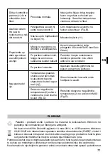 Preview for 73 page of Imetec L6502 Operating Instructions Manual