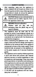 Preview for 14 page of Imetec M5001 Manual