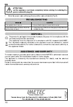 Preview for 12 page of Imetec N0201 Operating Instructions Manual