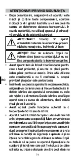 Preview for 76 page of Imetec N0901 Operating Instructions Manual