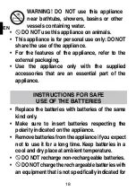 Предварительный просмотр 20 страницы Imetec N9701 Operating Instructions Manual