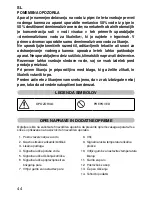 Preview for 46 page of Imetec NO STOP VAPOR 80506 Operating Instructions Manual