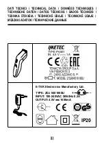 Предварительный просмотр 3 страницы Imetec P4801 Operating Instructions Manual