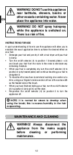 Preview for 14 page of Imetec PB10 Instructions For Use Manual