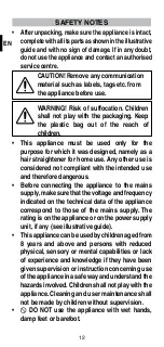 Preview for 14 page of Imetec Q8601 Instructions For Use Manual