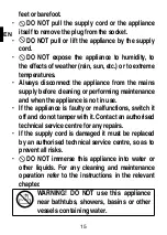 Предварительный просмотр 17 страницы Imetec R1101 Instructions For Use Manual