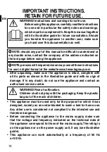 Preview for 14 page of Imetec R1401 Instructions For Use Manual