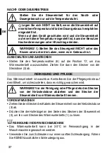 Preview for 38 page of Imetec R1401 Instructions For Use Manual