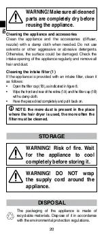 Предварительный просмотр 22 страницы Imetec R9601 Instructions For Use Manual