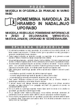 Предварительный просмотр 27 страницы Imetec SCALDALETTO Instructions And Warnings