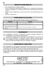 Preview for 22 page of Imetec TRITATUTTO B7301 Operating Instructions Manual