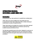 Предварительный просмотр 2 страницы imex 66R Operation Manual