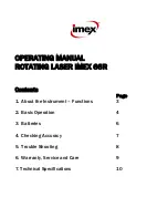 Предварительный просмотр 3 страницы imex 66R Operation Manual