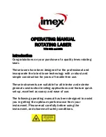 Preview for 3 page of imex 77R Operating Manual