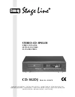 IMG STAGE LINE CD-102DJ Instruction Manual And Use preview
