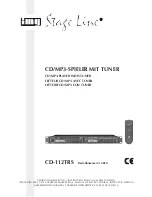 IMG STAGE LINE CD-112TRS Instruction Manual предпросмотр