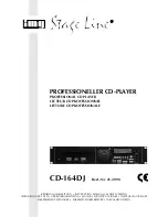 IMG STAGE LINE CD-164DJ Instruction Manual preview