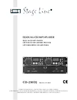 Preview for 1 page of IMG STAGE LINE CD-230DJ Instruction Manual