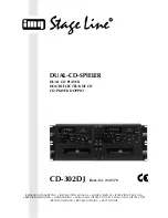 IMG STAGE LINE CD-302DJ Instruction Manual preview