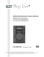 IMG STAGE LINE CD-80USB Instruction Manual preview