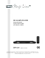 IMG STAGE LINE DP-120 Instruction Manual preview