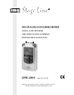 IMG STAGE LINE DPR-2000 B Instruction Manual preview