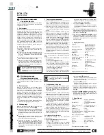 Preview for 4 page of IMG STAGE LINE ECM-170 Operating Instructions