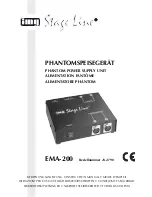 IMG STAGE LINE EMA-200 Instruction Manual preview