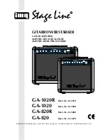 IMG STAGE LINE GA-1020R Instruction Manual preview