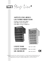 IMG STAGE LINE L-RAY/1000 Instruction Manual preview