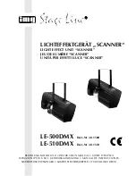 Preview for 1 page of IMG STAGE LINE LE-500DMX Instruction Manual