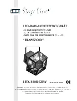 IMG STAGE LINE LED-320RGBW "TRAPEZOID" Instruction Manual preview