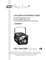 IMG STAGE LINE LED-345RGBW Instruction Manual preview