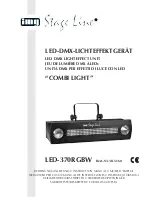 IMG STAGE LINE LED-370RGBW Instruction Manual preview