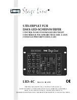 Preview for 1 page of IMG STAGE LINE LED-4C Instruction Manual