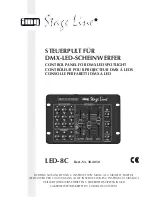 IMG STAGE LINE LED-8C Instruction Manual preview