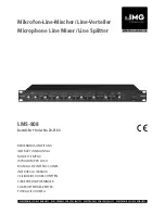 Preview for 1 page of IMG STAGE LINE LMS-808 Instruction Manual