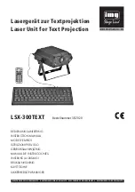 Preview for 1 page of IMG STAGE LINE LSX-300TEXT Instruction Manual