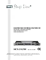 Preview for 1 page of IMG STAGE LINE MCX-210/SW Instruction Manual