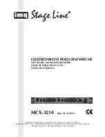 IMG STAGE LINE MCX-3210 Instruction Manual preview