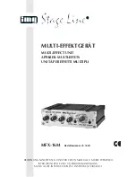 IMG STAGE LINE MFX-16M Instruction Manual preview